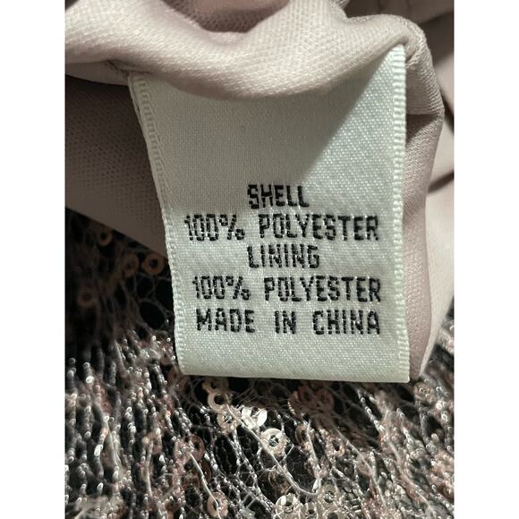 Y2K Hailey Logan Adrianna Papell XS Tulle Strapless Homecoming Dress Pink Black - Picture 10 of 11